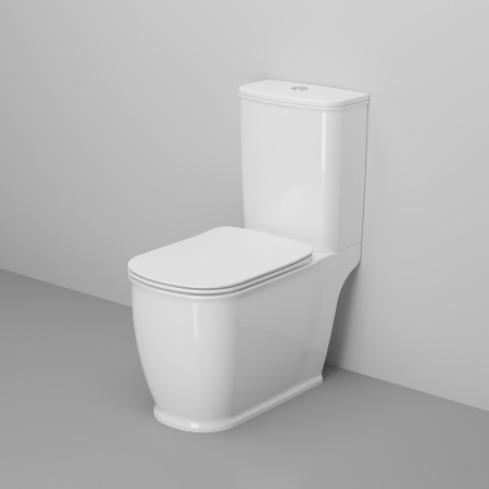 Унитаз напольный с бачком Ambassador Royal 267K19001S белый с сиденьем каскадный смыв